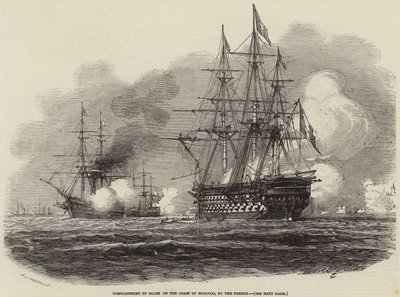 Bombardment of Salee on the Coast of Morocco, by the French by Antoine Leon Morel Fatio